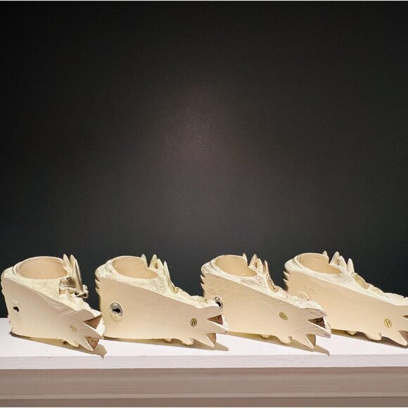 Dragonfly Leaf Wall Sconces – Resin Candle Holders, Rustic Nature-Inspired - Picture 8 of 8